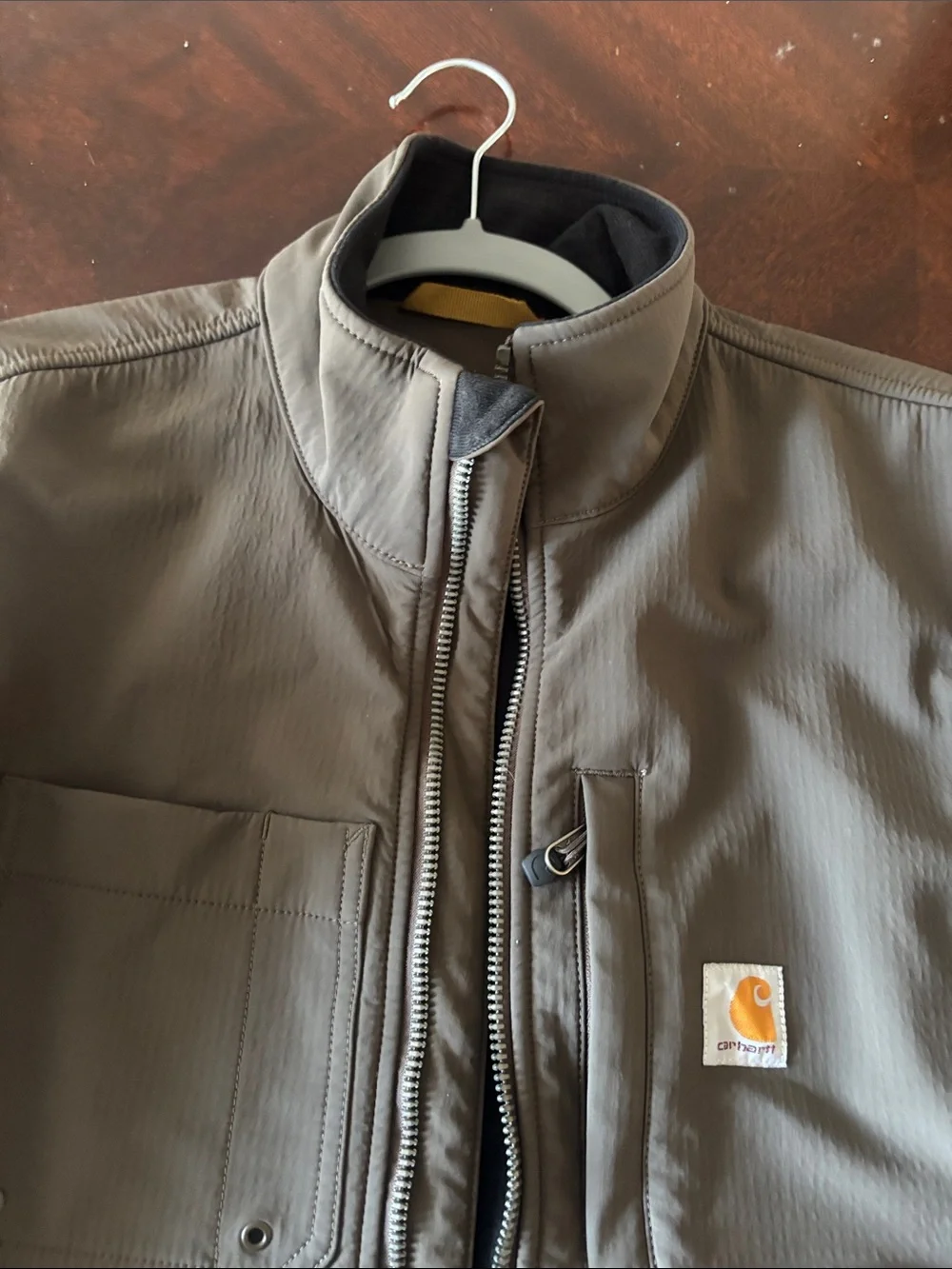 Carhartt medium Men’s Gray Zip-Front Lightweight Jacket